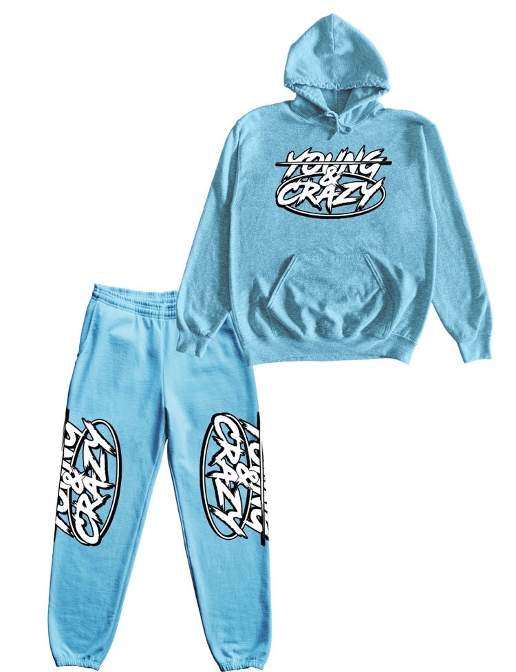 Yayzy Baby Blue Hoodie & Sweatpants